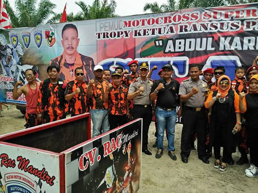 Ratusan Crosser Ikuti Kejuaraan Motor Cross Pemuda Pancasila Pelalawan 